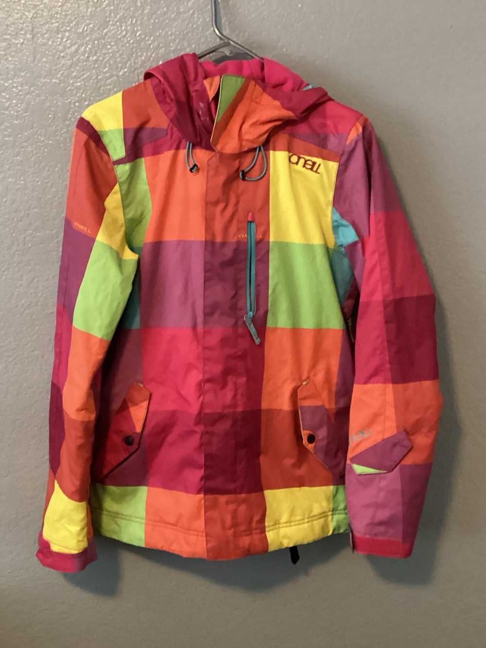 O'Neill Escape Multicolor Plaid Snow Jacket -